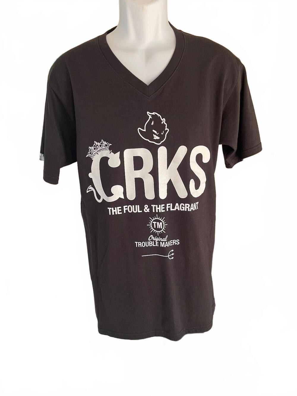 Crooks & Castles CRKS Black V-Neck T-Shirt